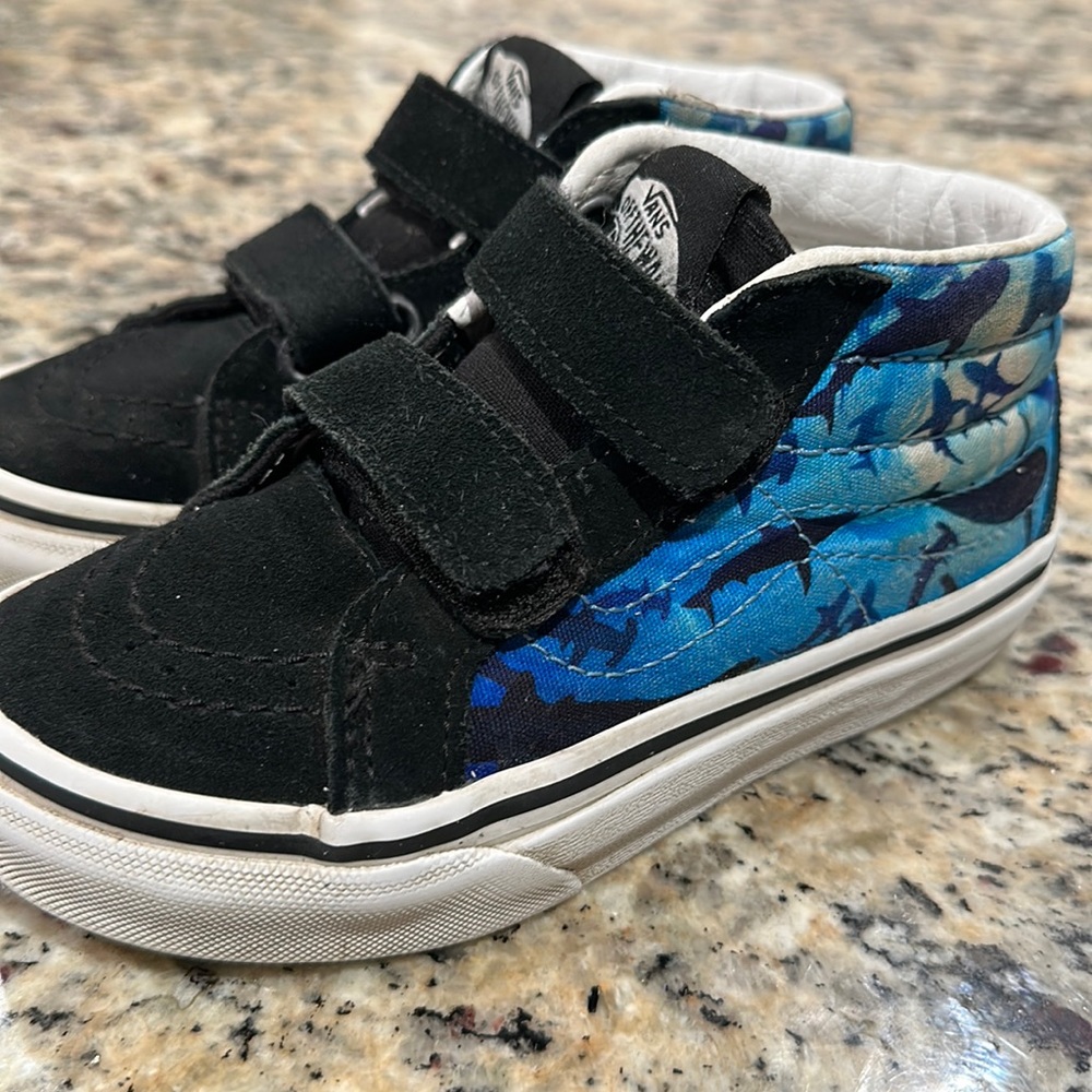 Vans high top Shark Sneakers Boys